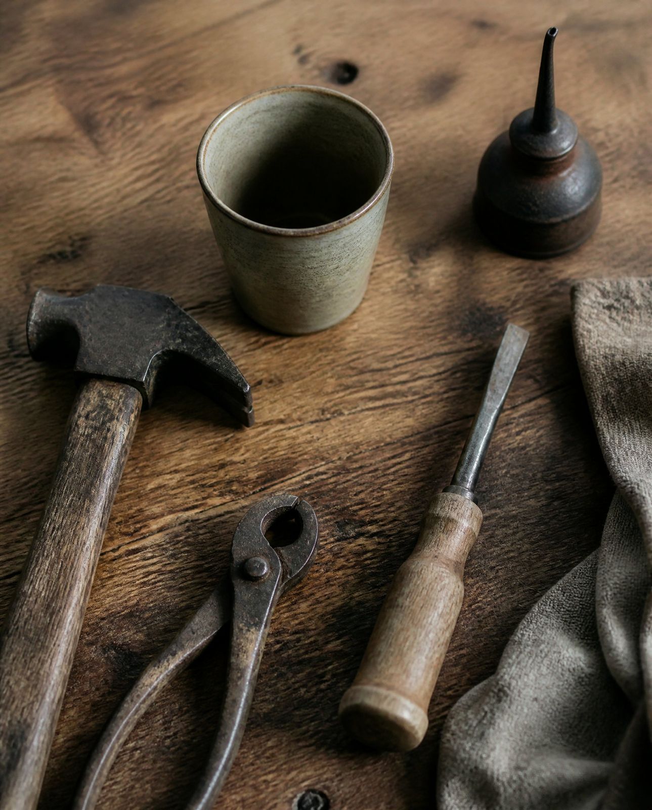 Tools on wood