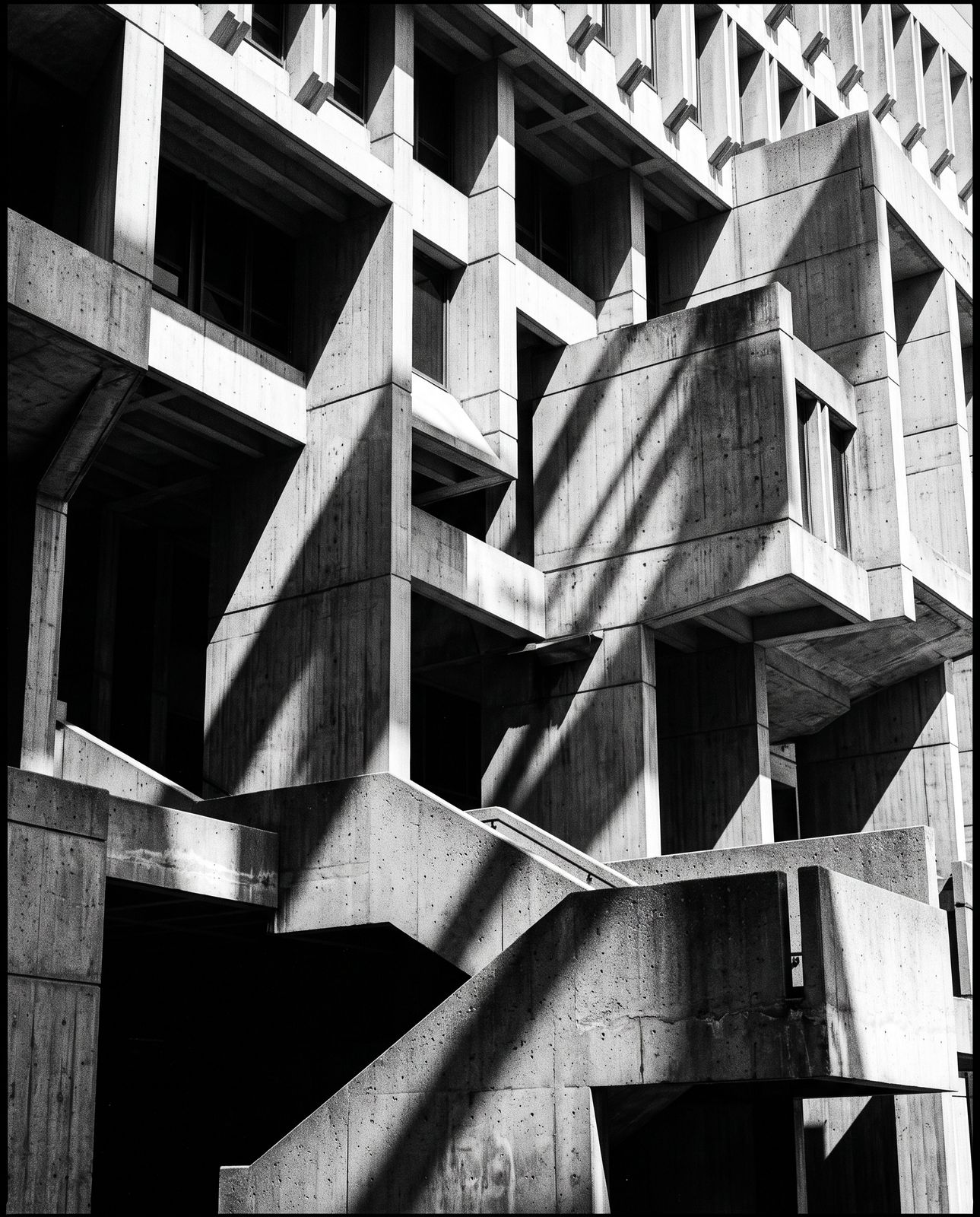 Dark Matter — brutalist concrete geometry
